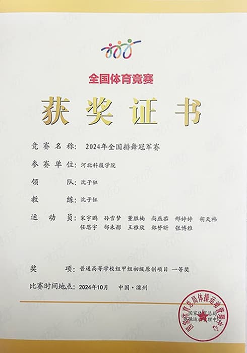 全国一等奖两项！beat365在全国排舞冠军赛中拔得头筹